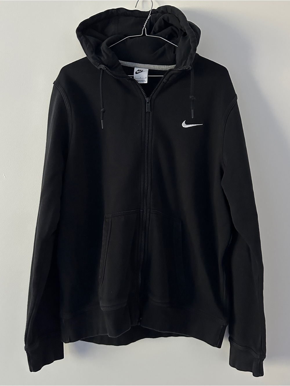 Nike Men's Club Fleece Full-Zip Hoodie Black